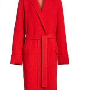helmut lang red coat